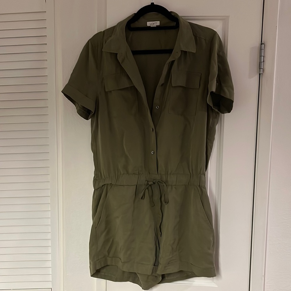 LOFT Green Romper - Size S